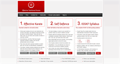 Desktop Screenshot of effectivetraditionalkarate.com