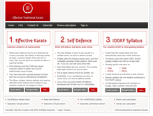Tablet Screenshot of effectivetraditionalkarate.com